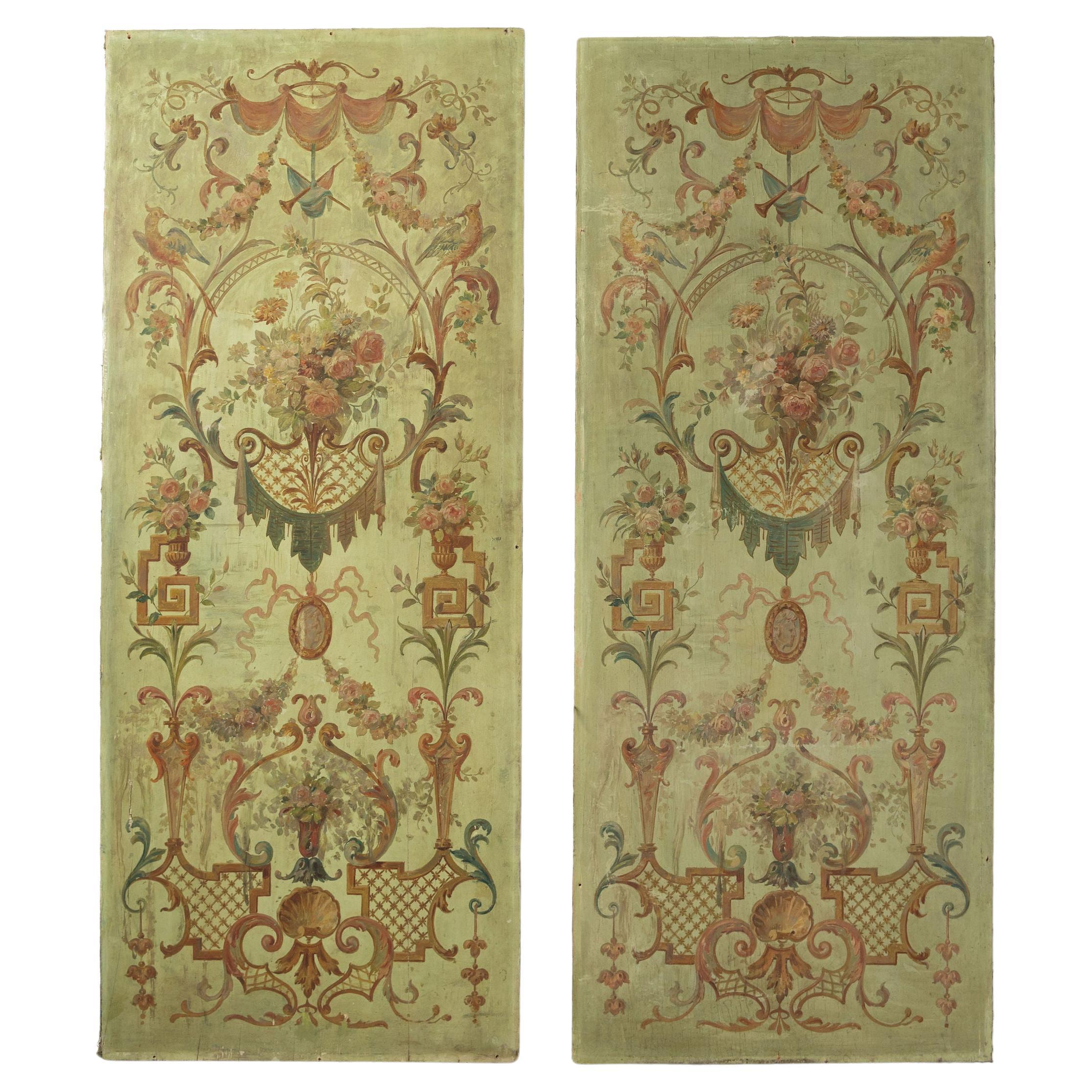Pair of antique French wall Panels  For Sale