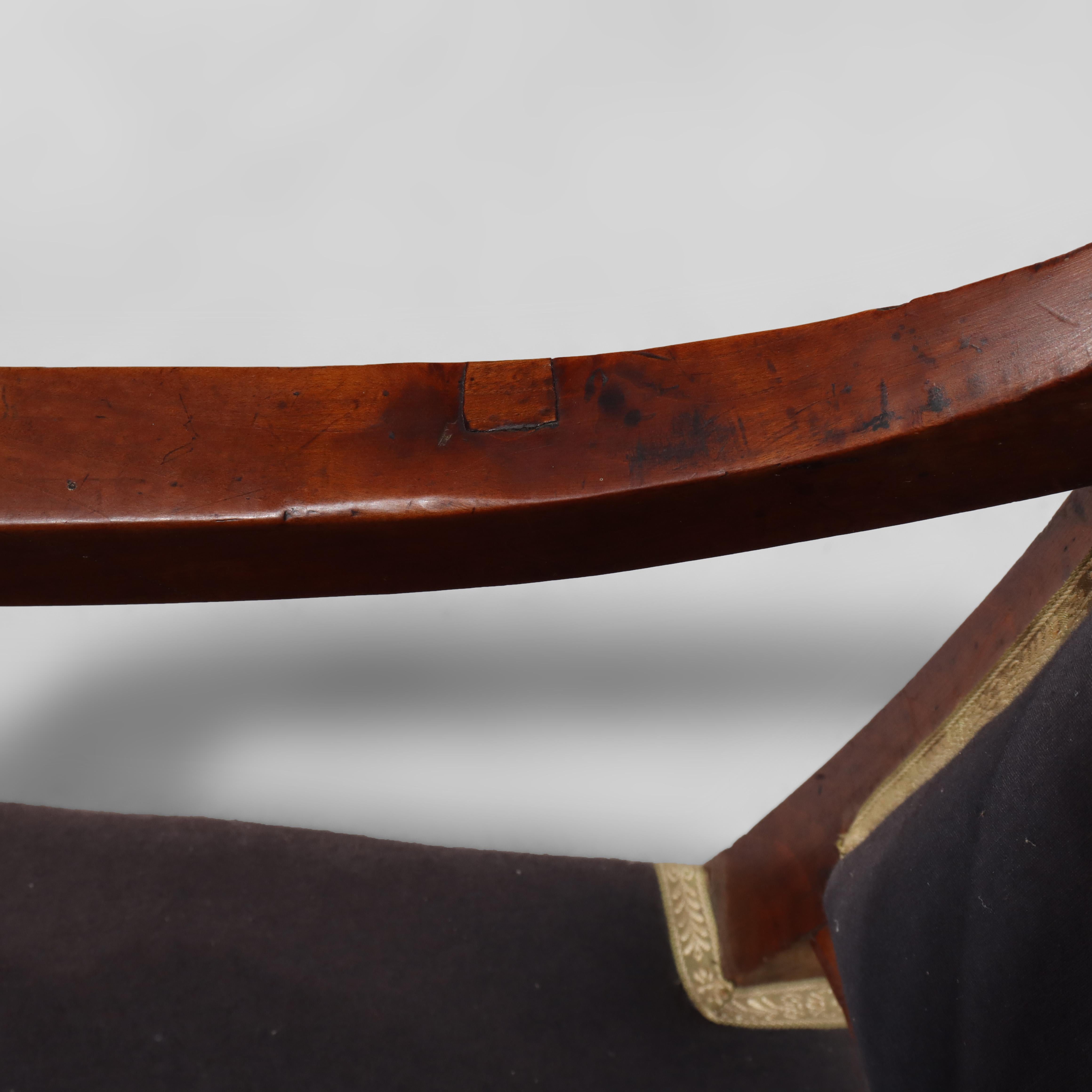Pair of Antique French Walnut Armchairs 18thC For Sale 9