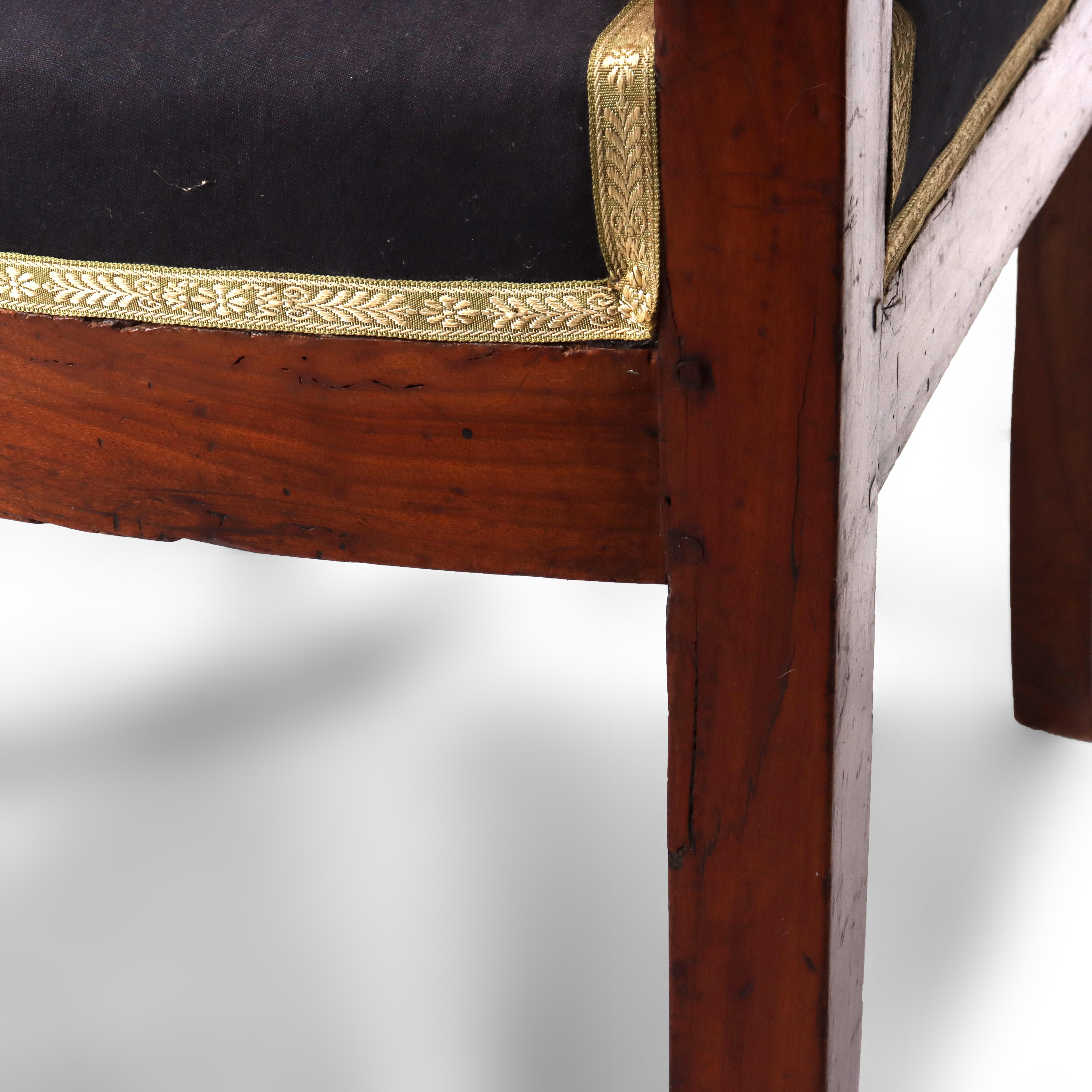 Pair of Antique French Walnut Armchairs 18thC For Sale 11
