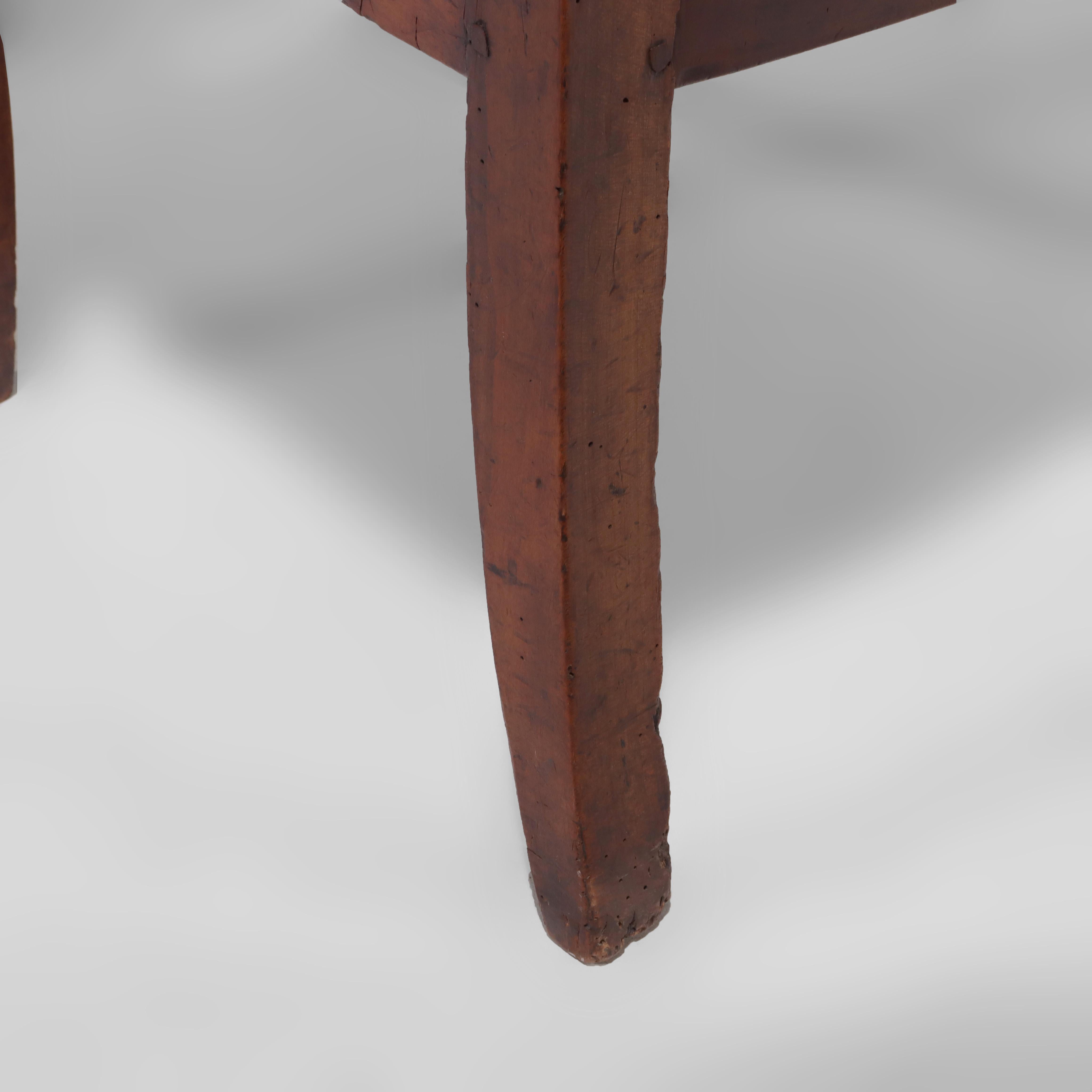 Pair of Antique French Walnut Armchairs 18thC For Sale 12