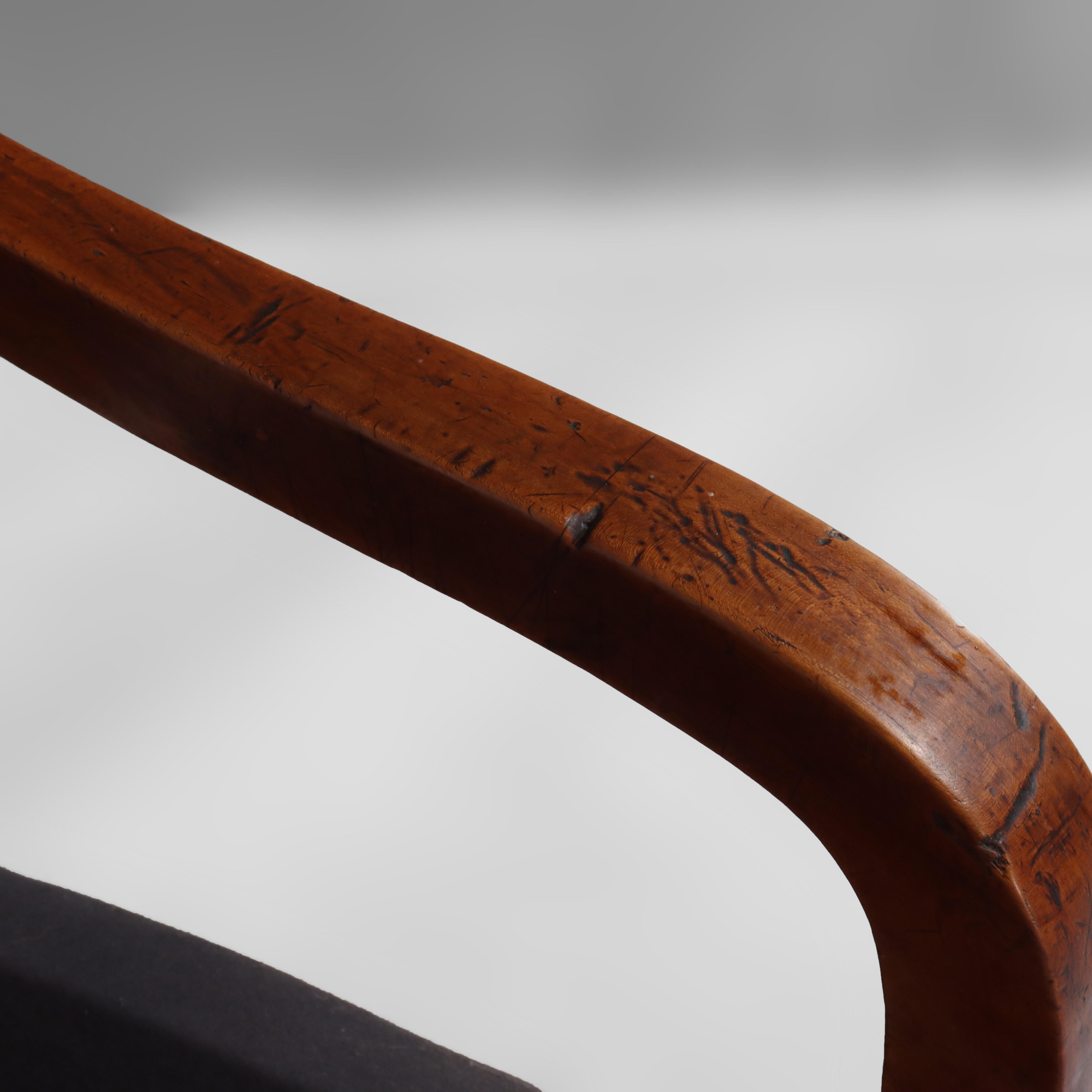 Pair of Antique French Walnut Armchairs 18thC For Sale 3