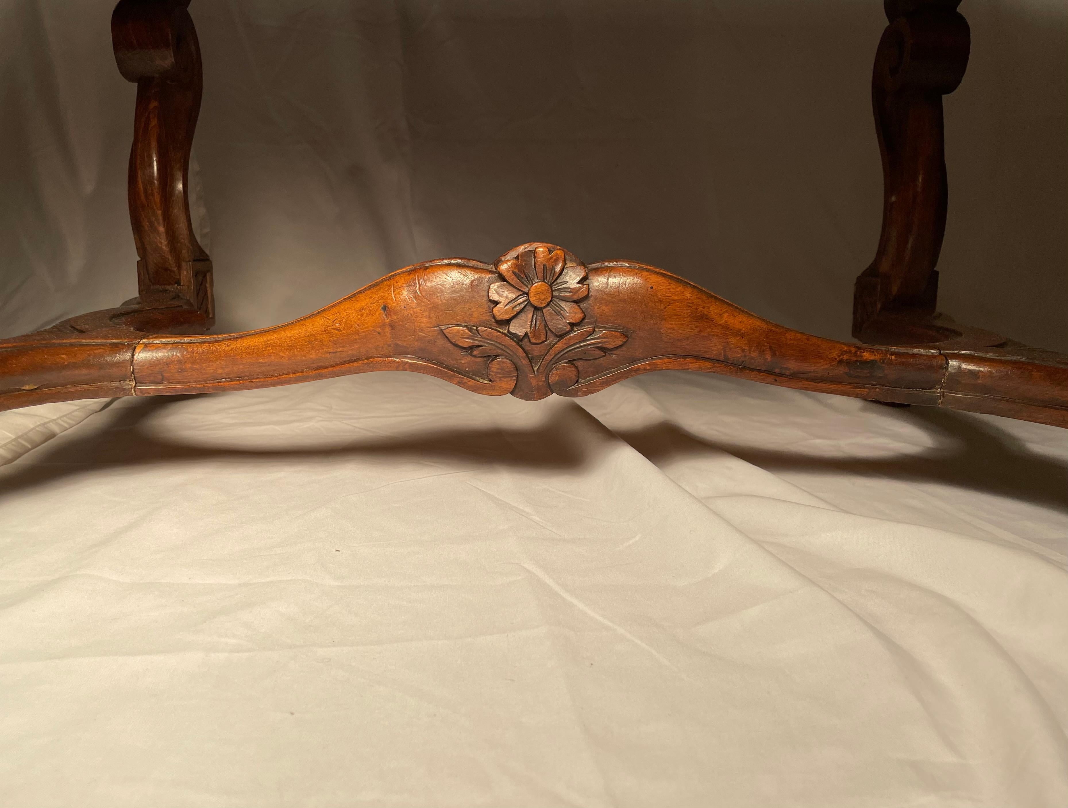 Pair of Antique French Walnut Armchairs, circa 1880 For Sale 7