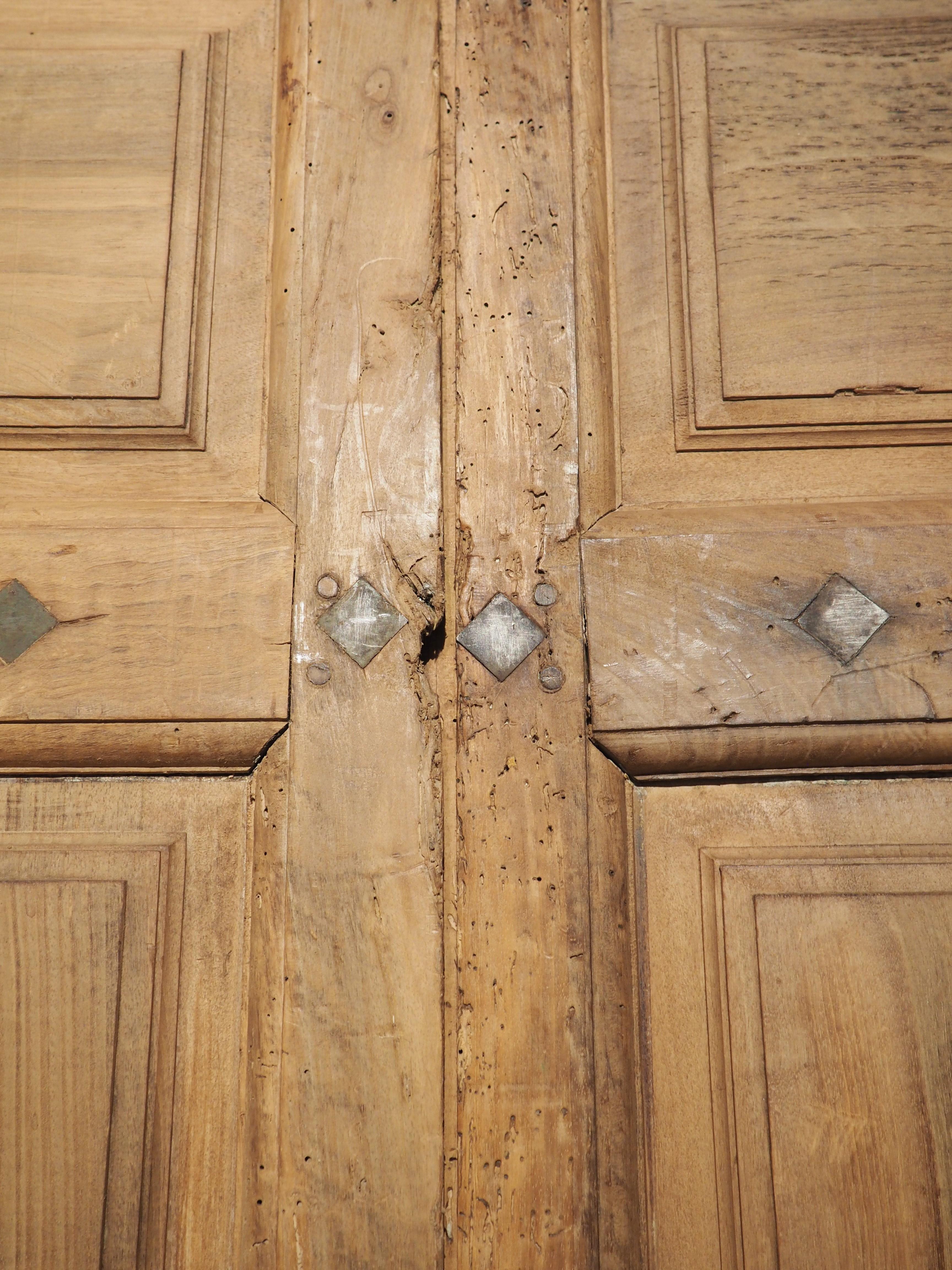 Pair of Antique French Walnut Wood Interior Doors, Circa 1850 7
