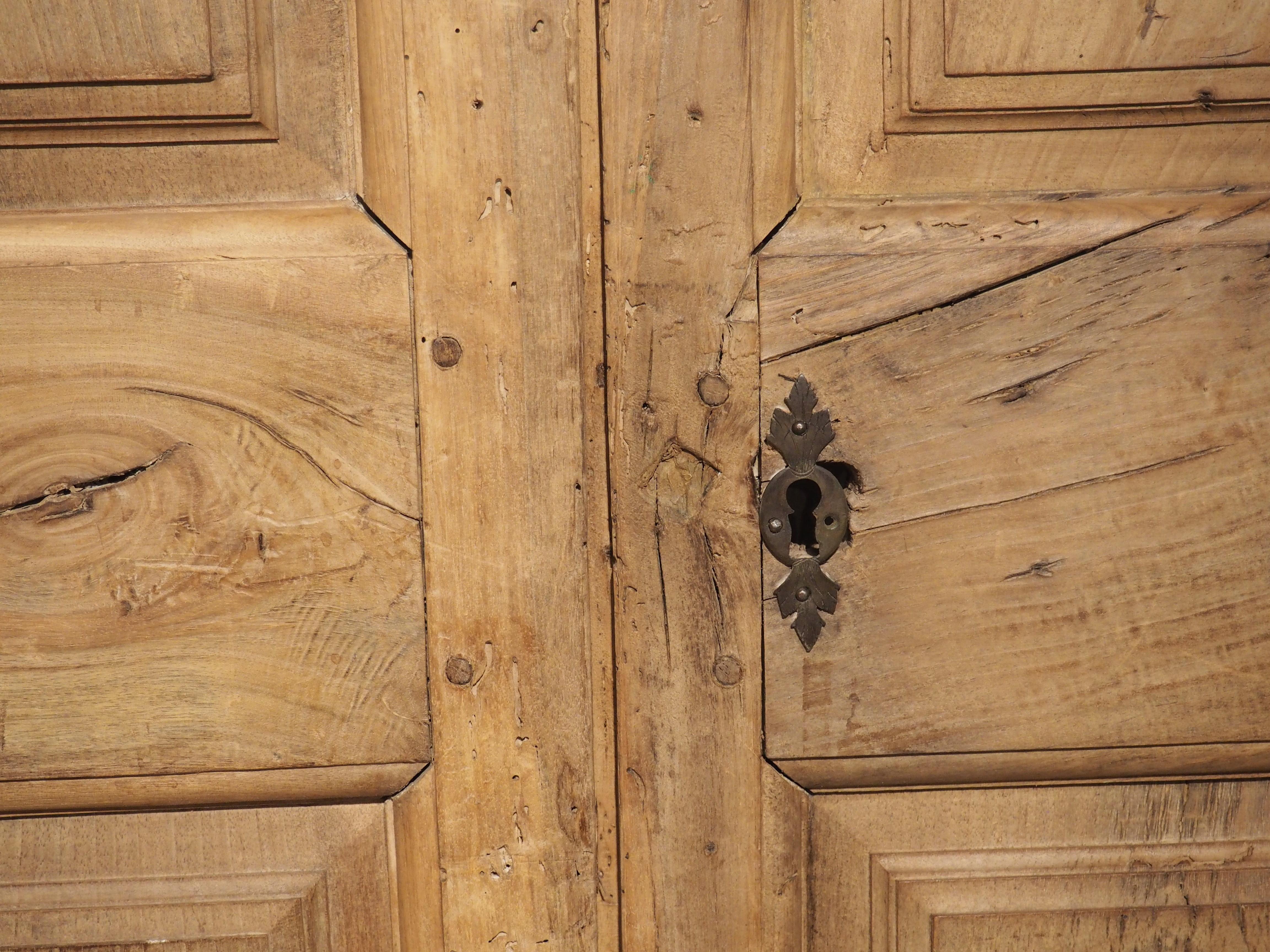 Pair of Antique French Walnut Wood Interior Doors, Circa 1850 8