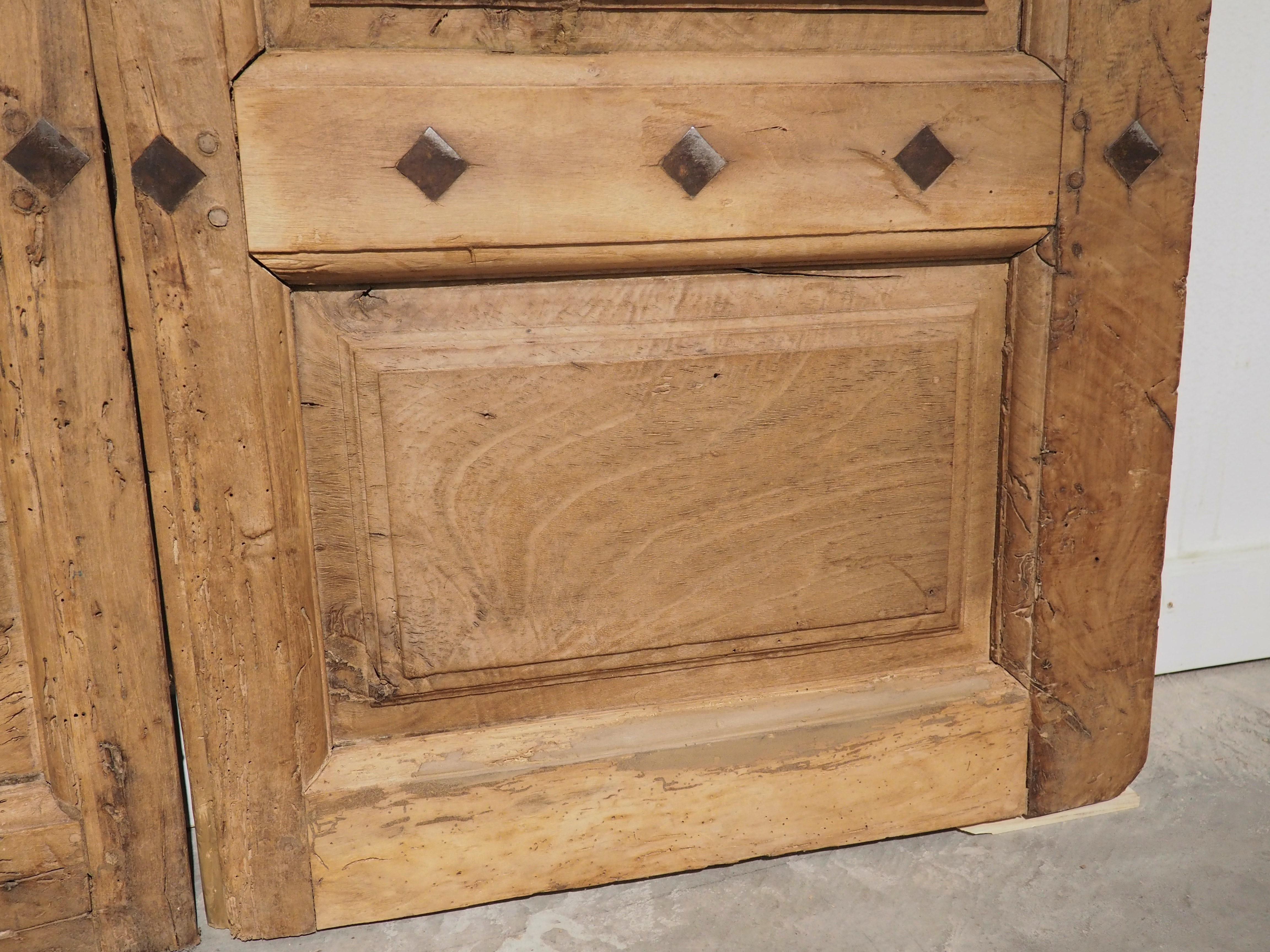 Pair of Antique French Walnut Wood Interior Doors, Circa 1850 10