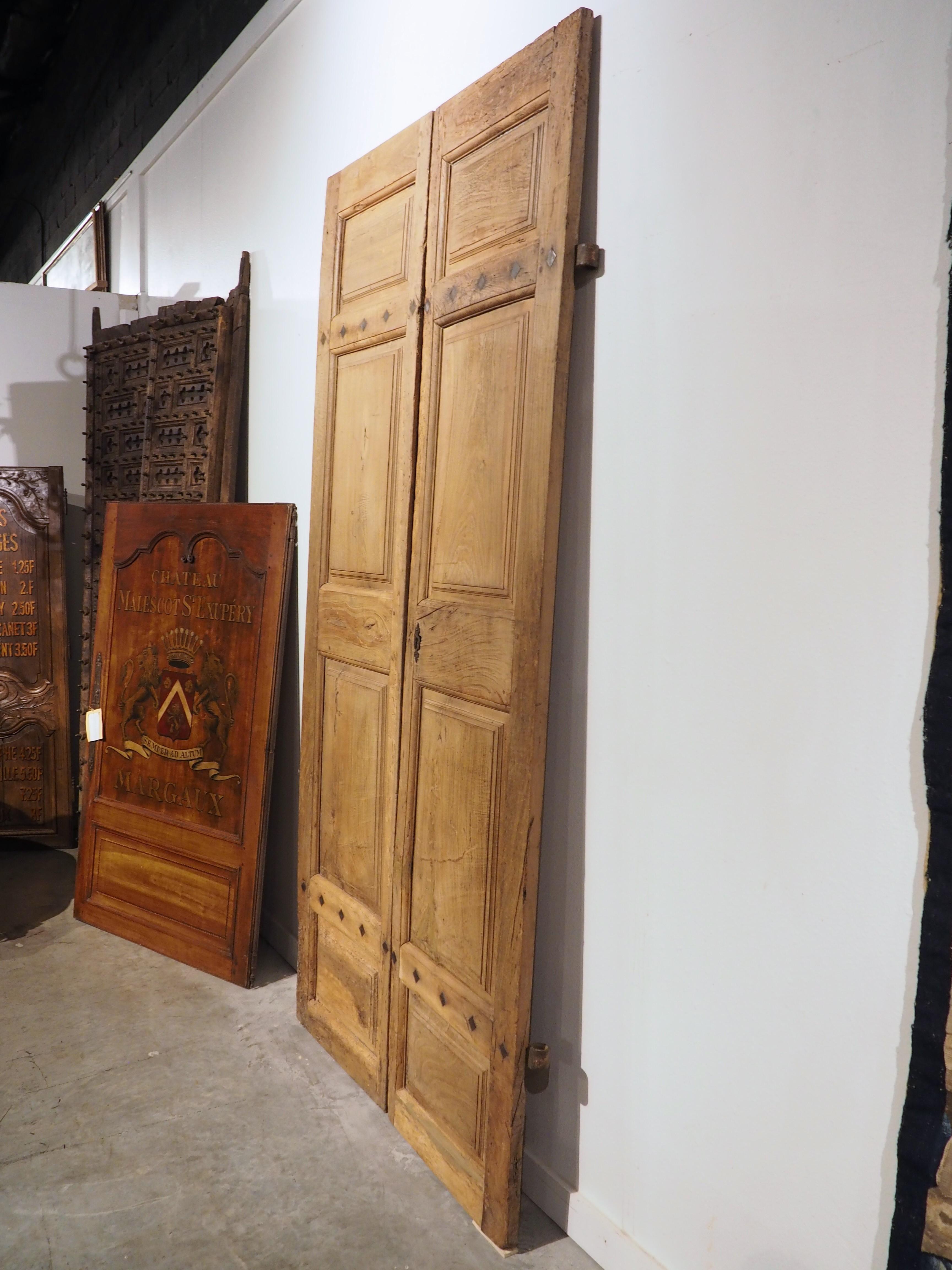 Pair of Antique French Walnut Wood Interior Doors, Circa 1850 11