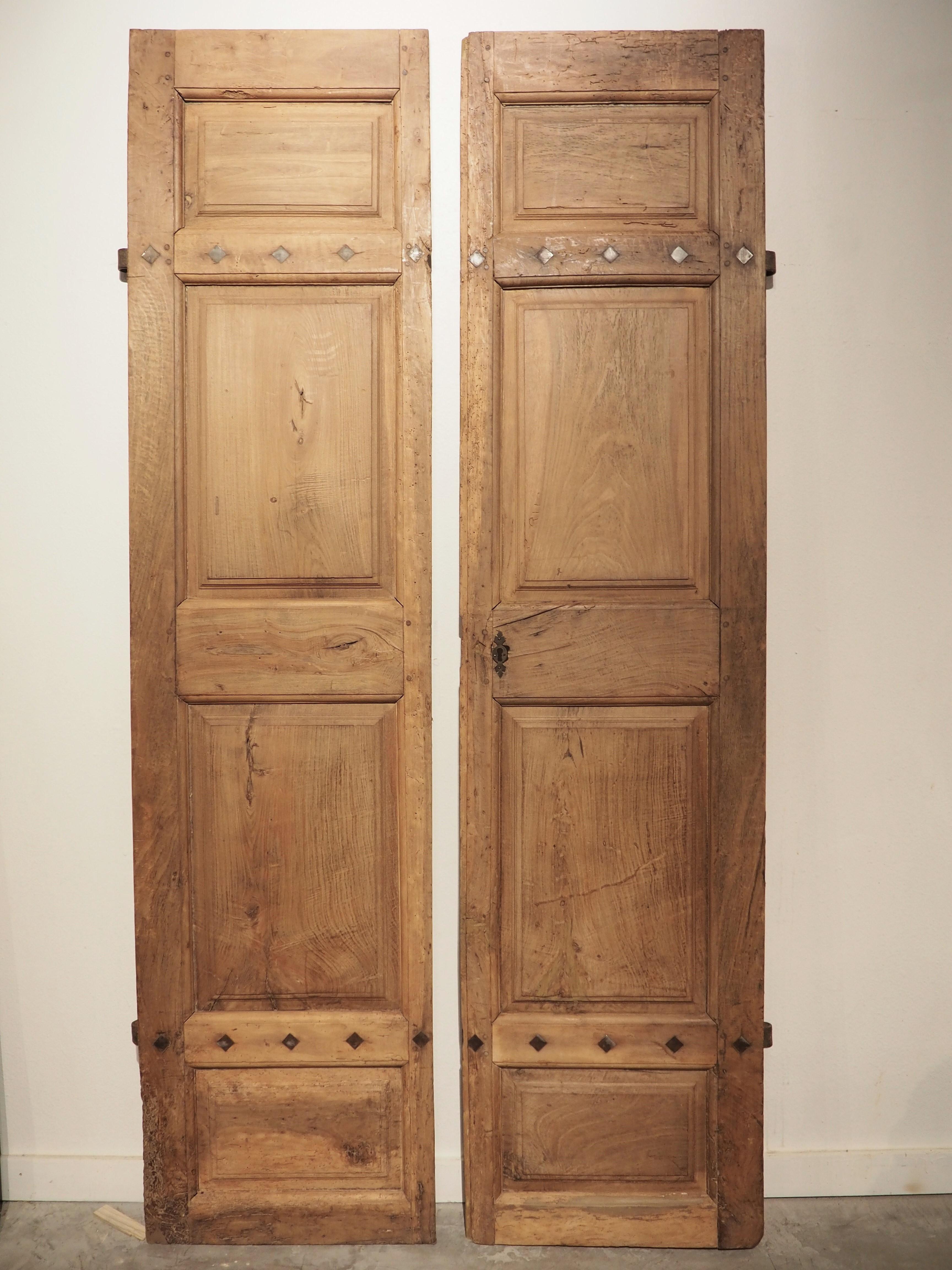 Pair of Antique French Walnut Wood Interior Doors, Circa 1850 12