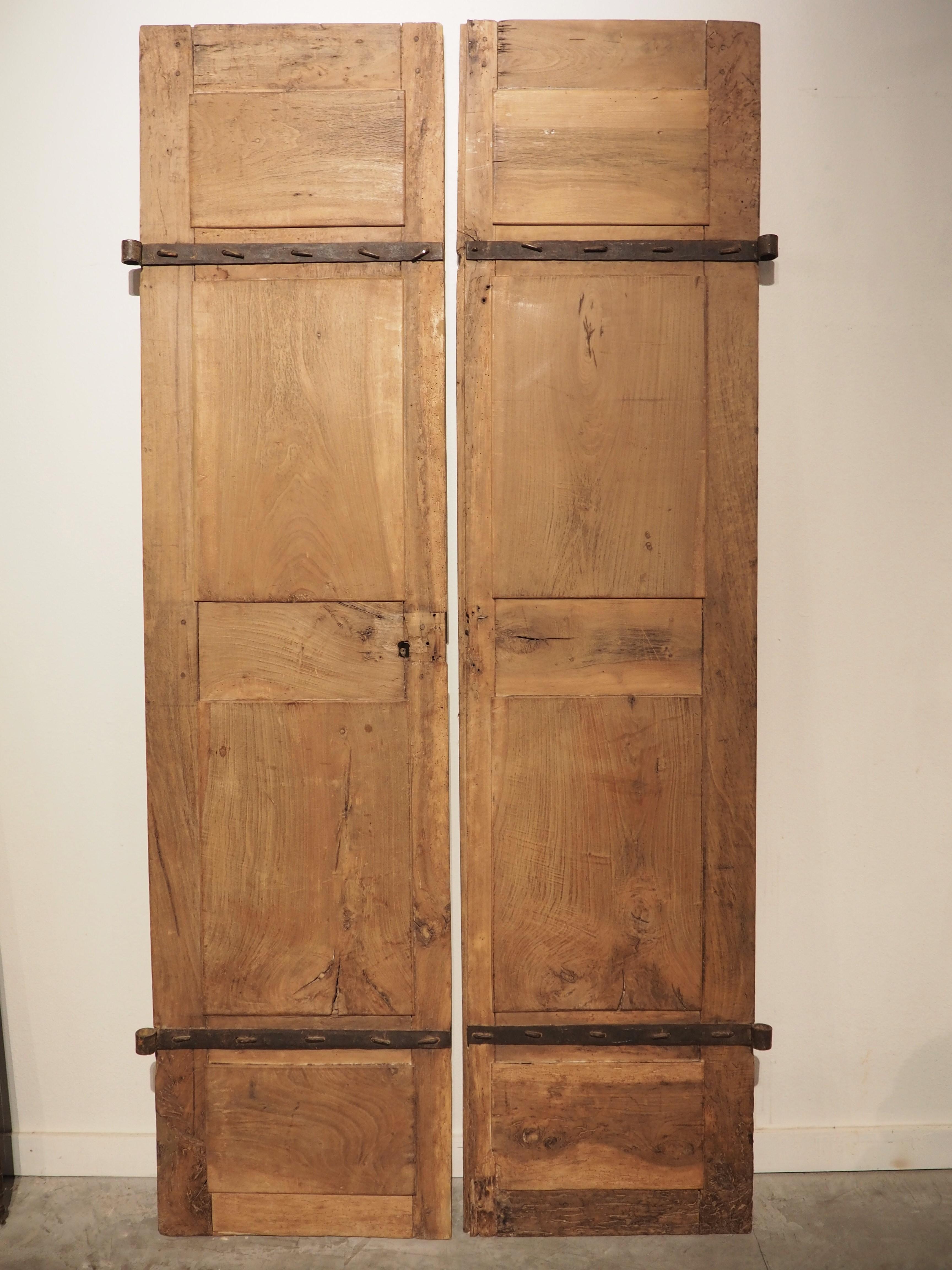 Pair of Antique French Walnut Wood Interior Doors, Circa 1850 13