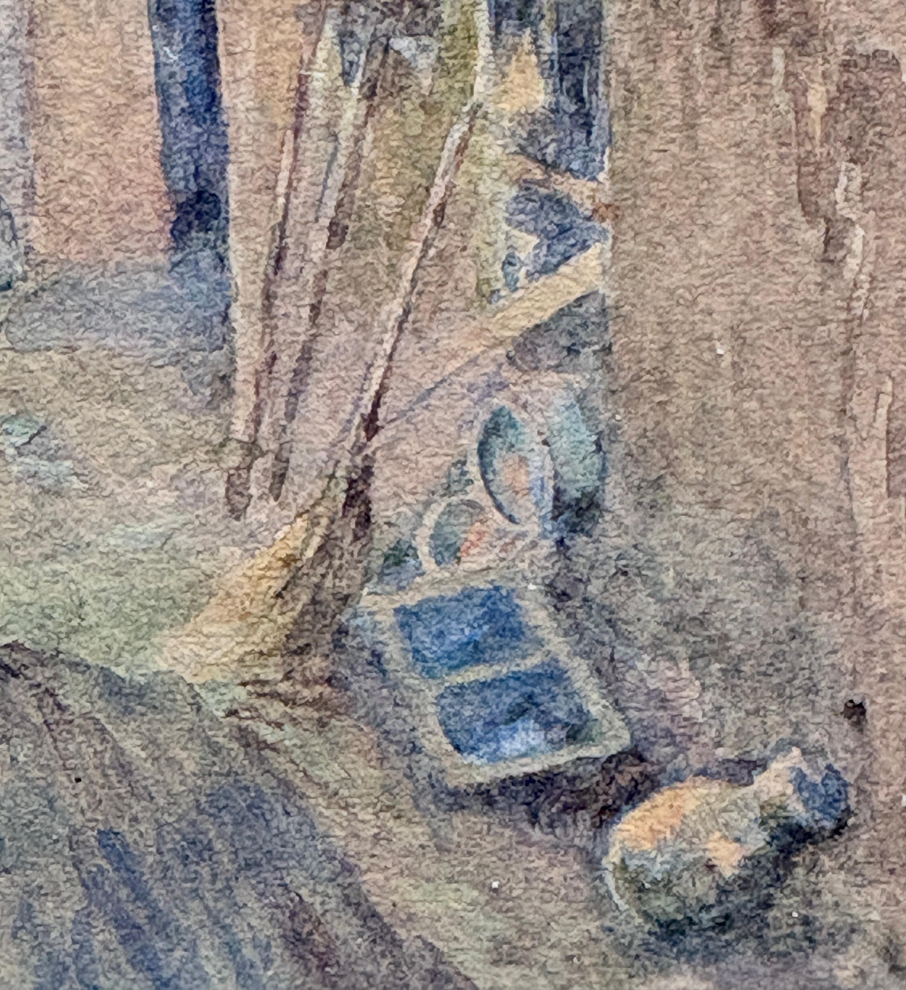 Paar Antique French Aquarellbilder von Francois Flameng (1856-1923) im Angebot 6