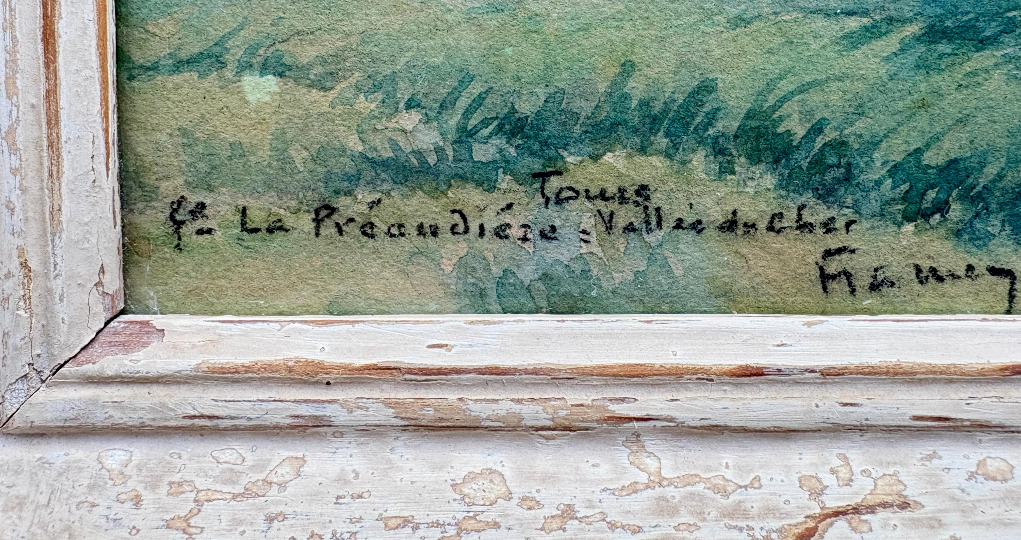 Paar Antique French Aquarellbilder von Francois Flameng (1856-1923) (Belle Époque) im Angebot