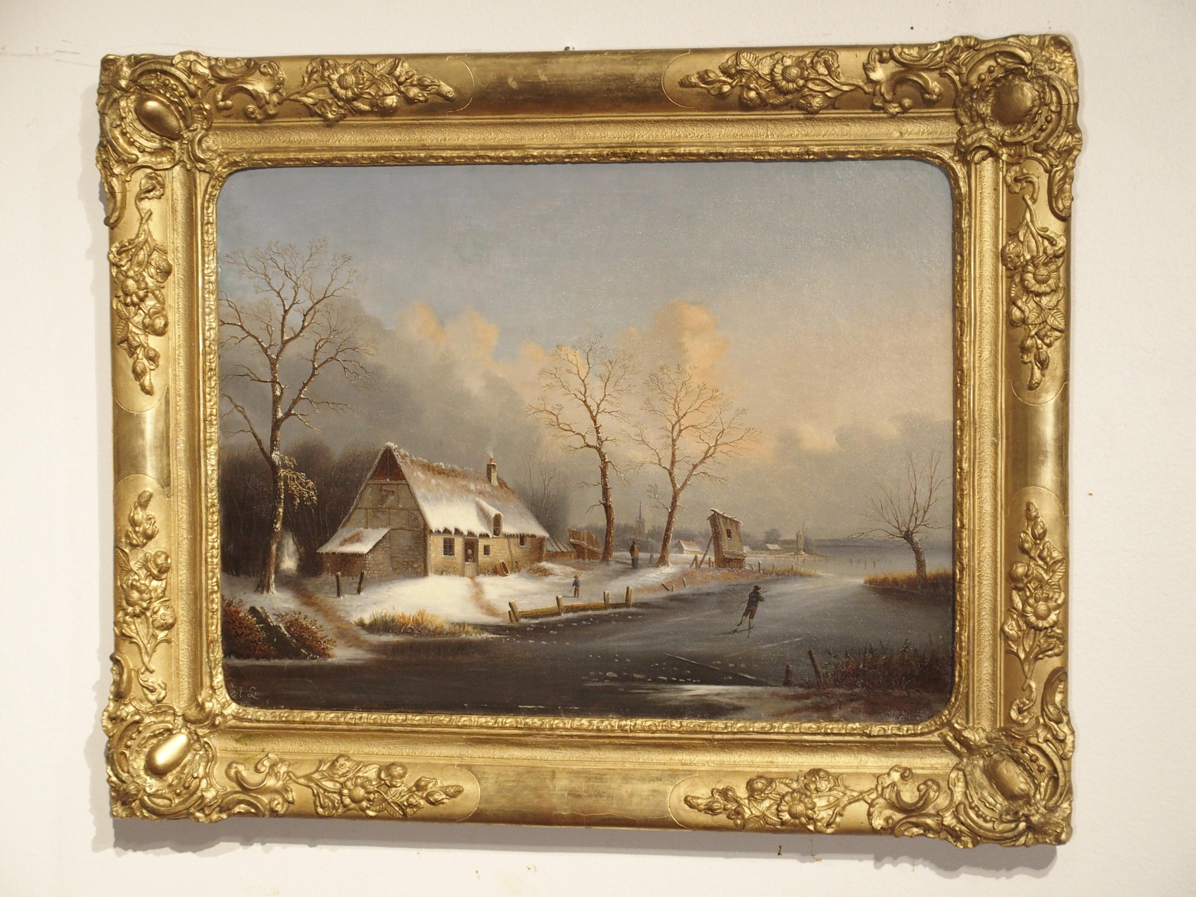 Coming from a very artistic family, Albert Lenoir (1801-1891) was known for his paintings and specifically, his winter scene paintings. He was influenced by the great Dutch painters of the 16th and 17th centuries who first made winter and skating