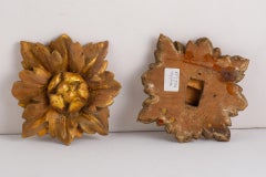 Pair of Antique Friezes in the Shape of a Flower