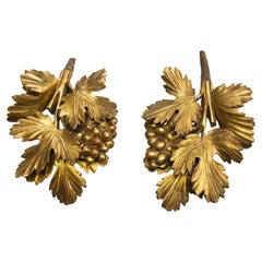 Antique Friezes of Grapes in Gilded Wood