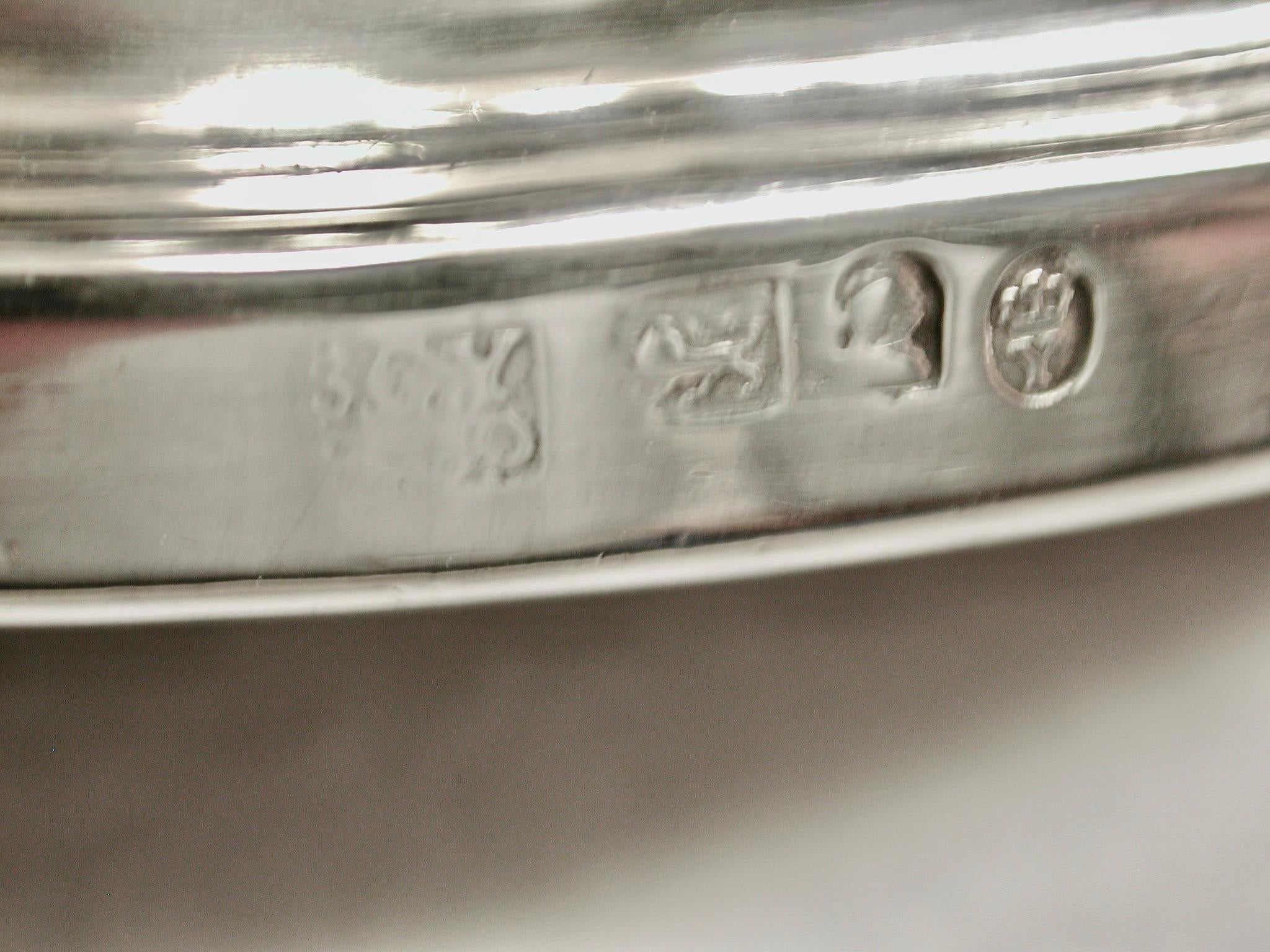 Paar antike George 1V Silver Wein Untersetzer datiert 1821 S C Younge Sheffield im Angebot 2