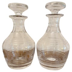 Pair of Antique George III Glass Decanters