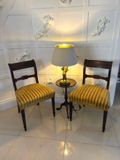 Pair of Antique George III Quality Mahogany Side Chairs