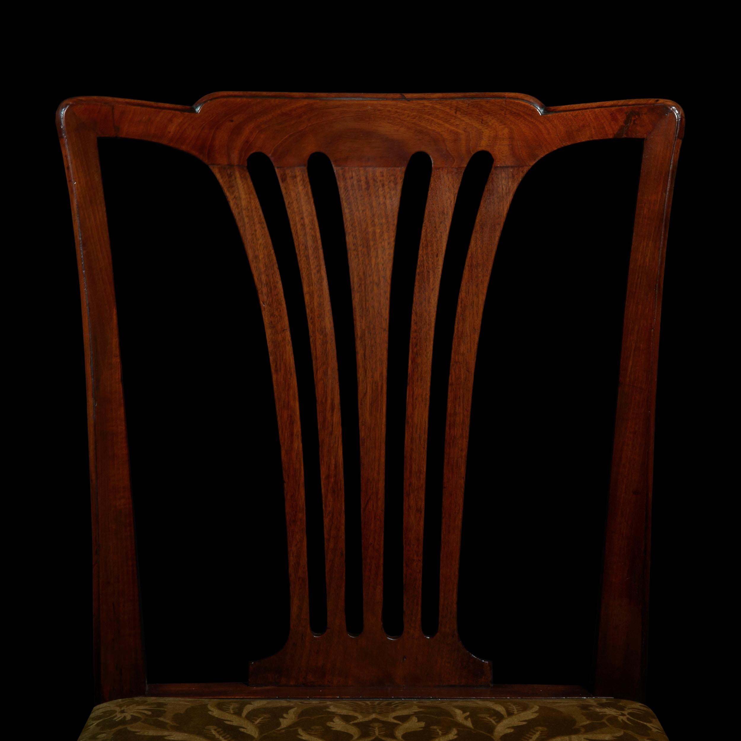 Hand-Crafted Pair of Antique Georgian Chairs Attributed to Giles Grendey