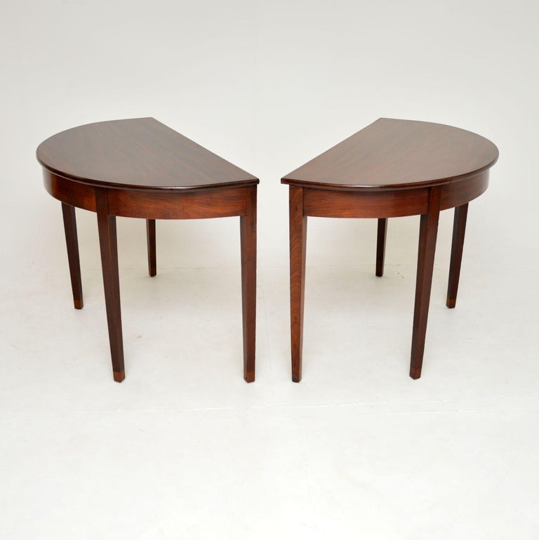 Pair of Antique Period Console Tables For Sale at 1stDibs