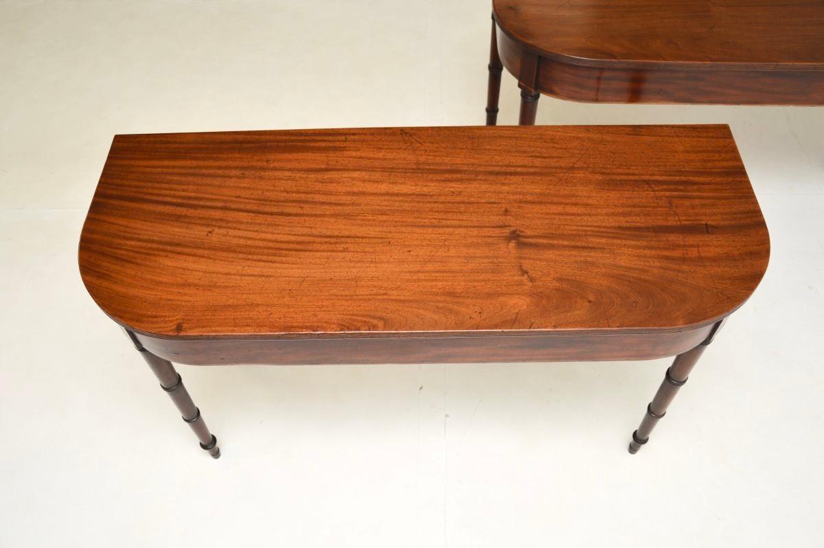 Pair of Antique Georgian Period Console Tables 3