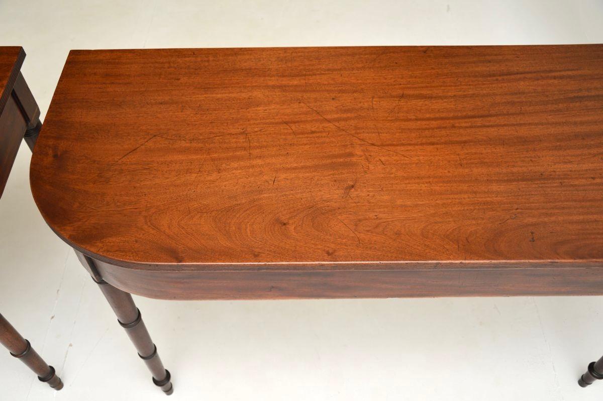 Pair of Antique Georgian Period Console Tables 6