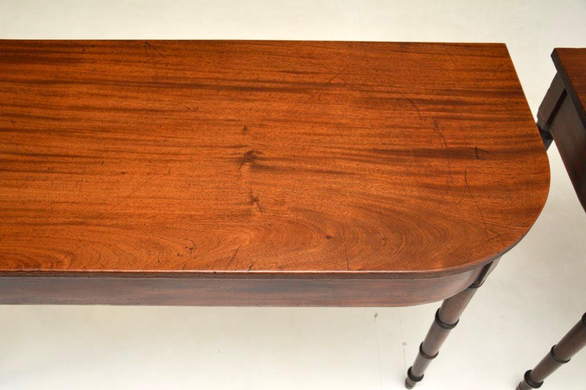 Pair of Antique Georgian Period Console Tables 7