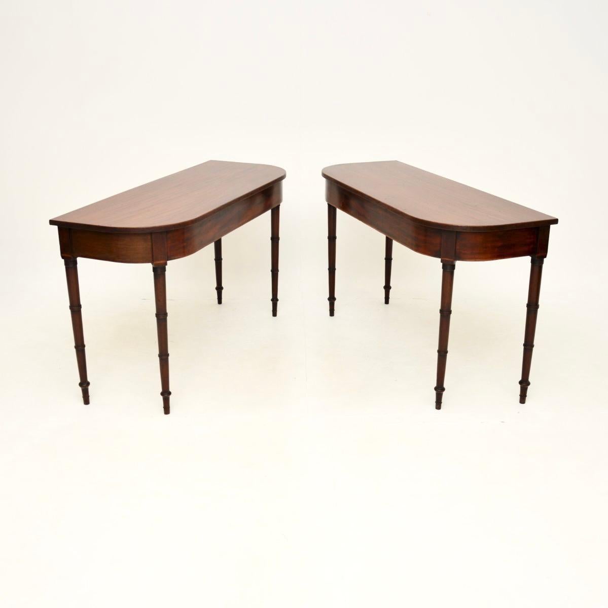 George III Pair of Antique Georgian Period Console Tables