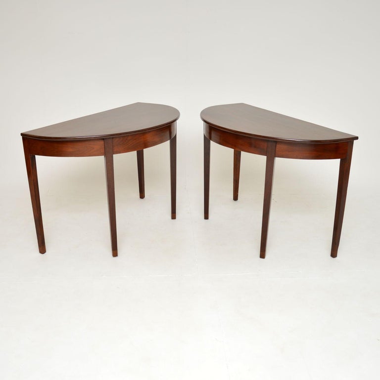 Pair of Antique Period Console Tables For Sale at 1stDibs