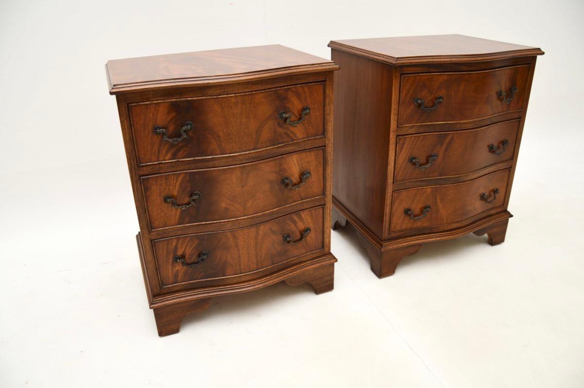 Pair of Antique Georgian Style Bedside Chests 2