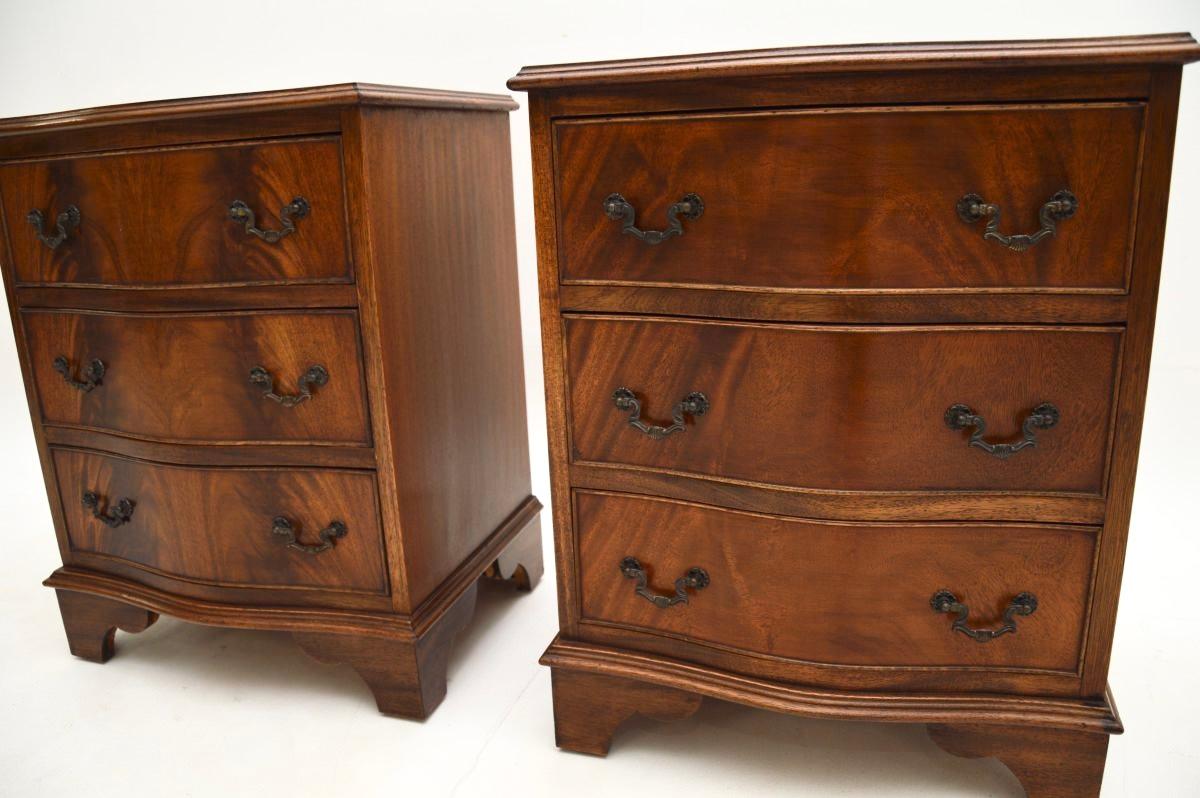Pair of Antique Georgian Style Bedside Chests 3