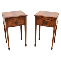 Pair of Antique Georgian Style Bedside Tables