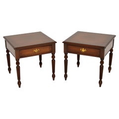Pair of Antique Georgian Style Inlaid Side Tables