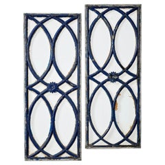 Pair of Antique Georgian Style Iron Window Panels