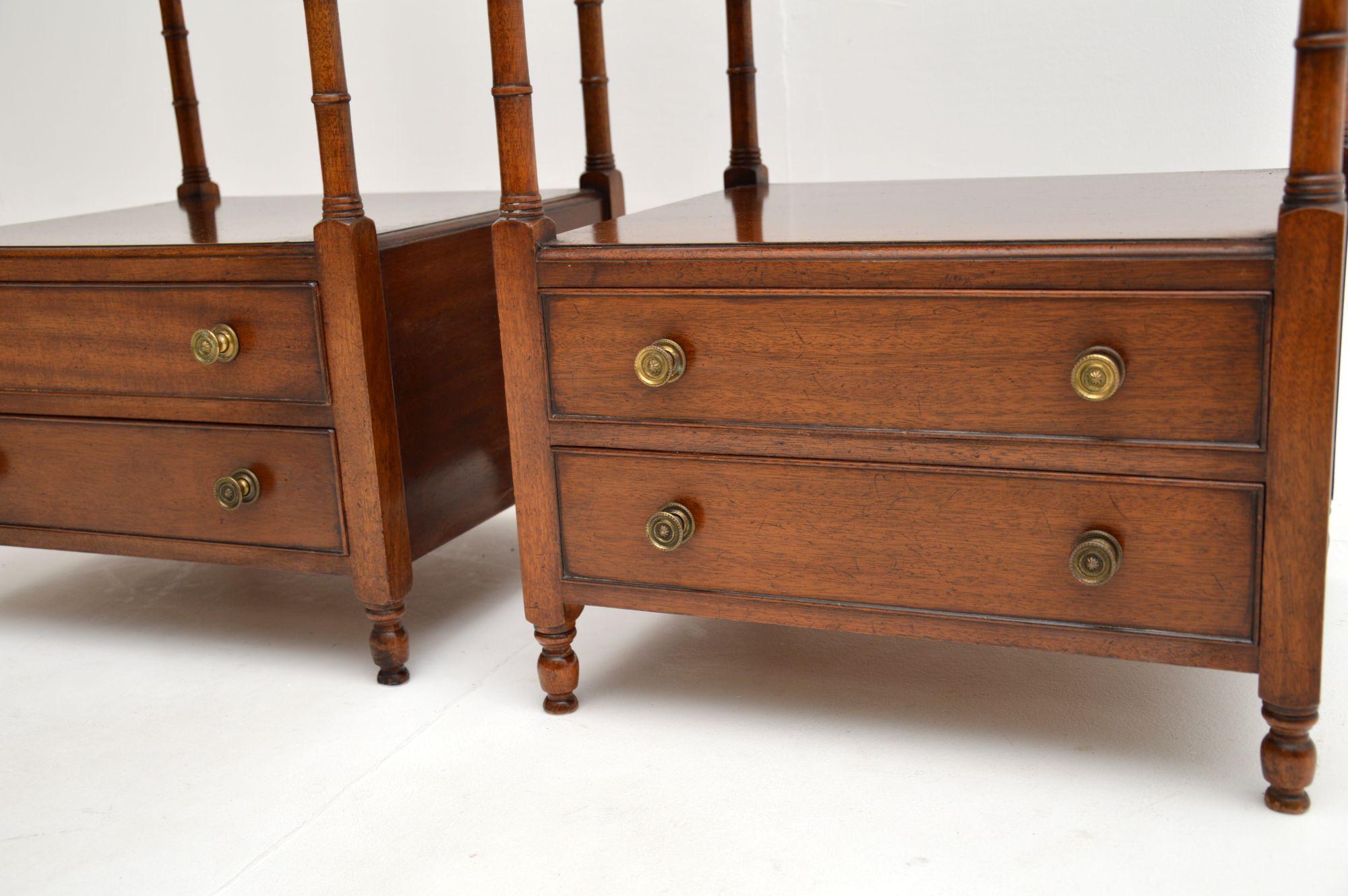 Pair of Antique Georgian Style Side Tables 4