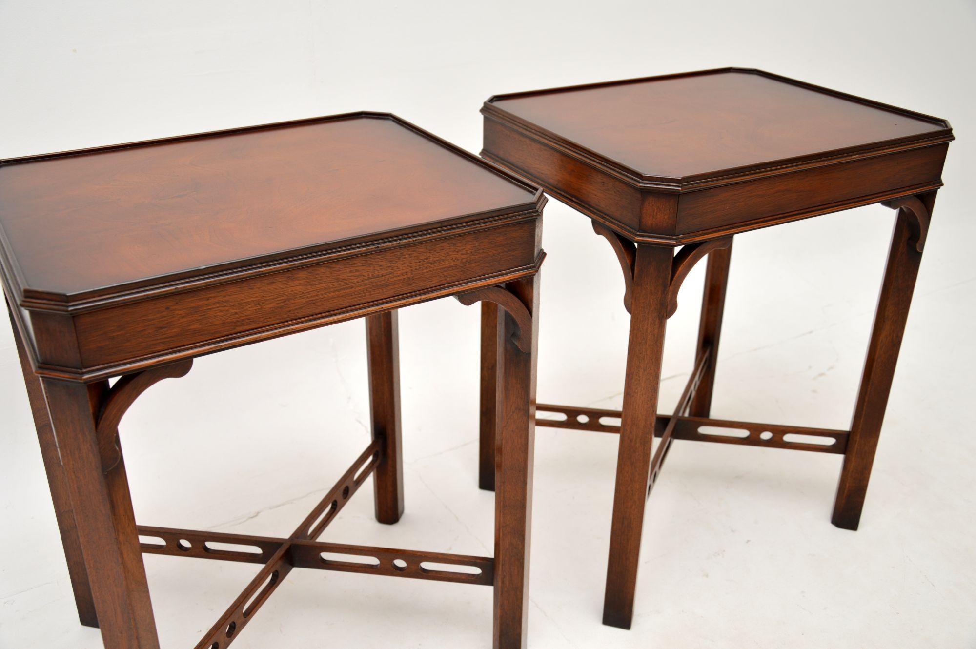 Pair of Antique Georgian Style Side Tables 4