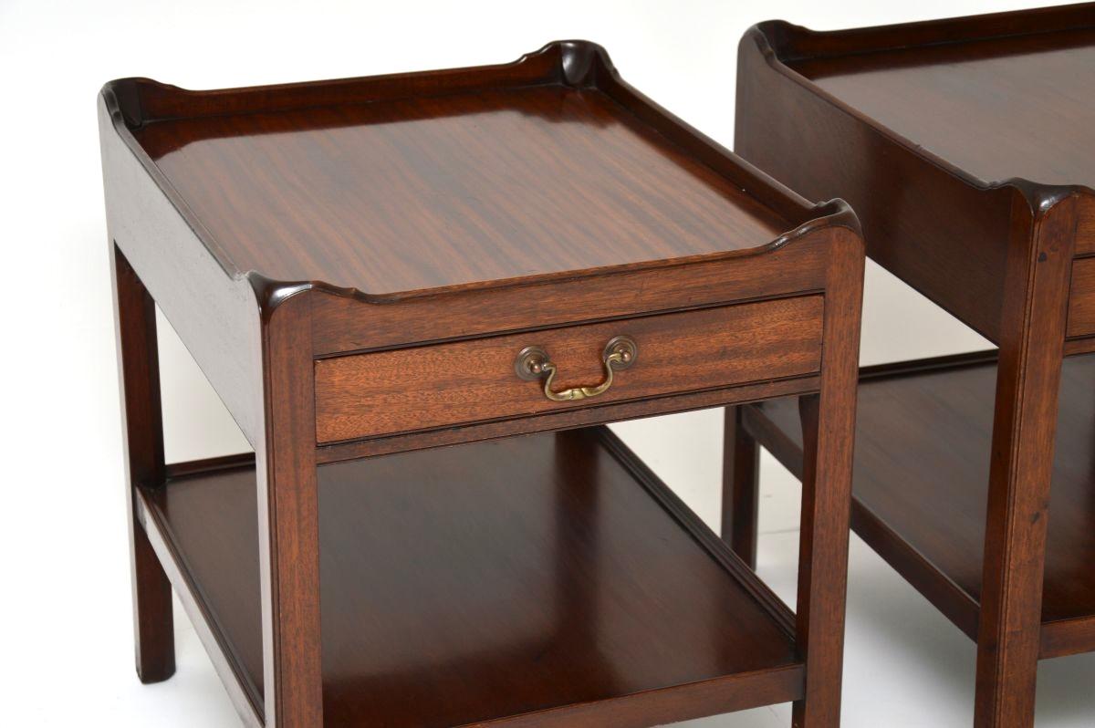 Pair of Antique Georgian Style Side Tables For Sale 4