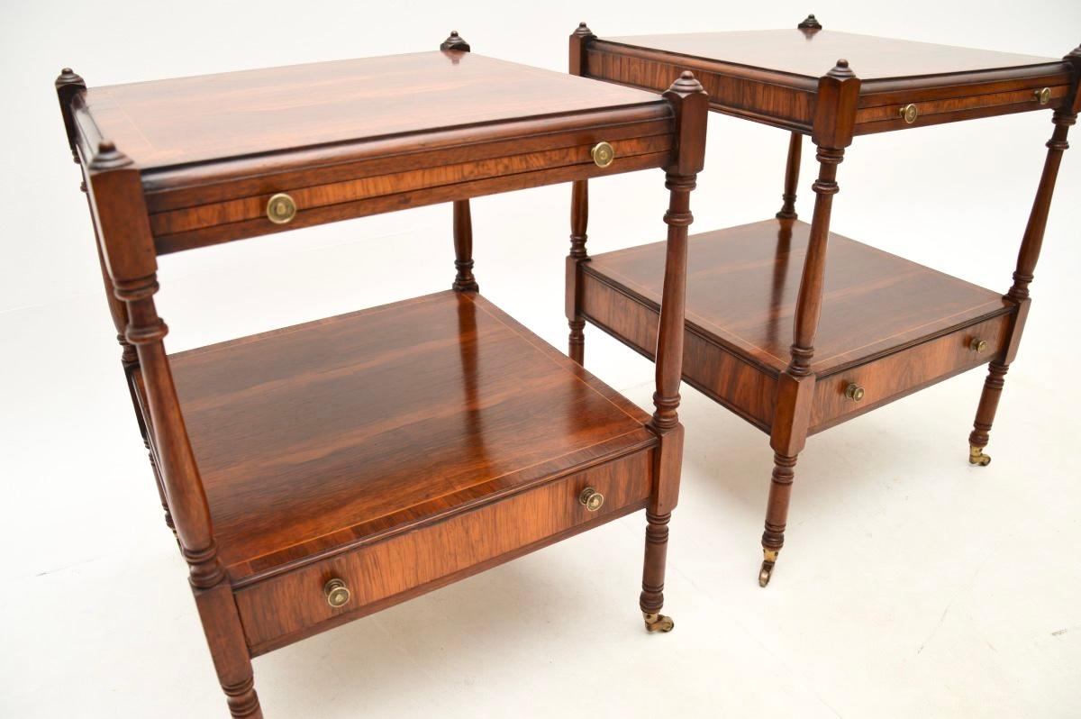 Pair of Antique Georgian Style Side Tables 5