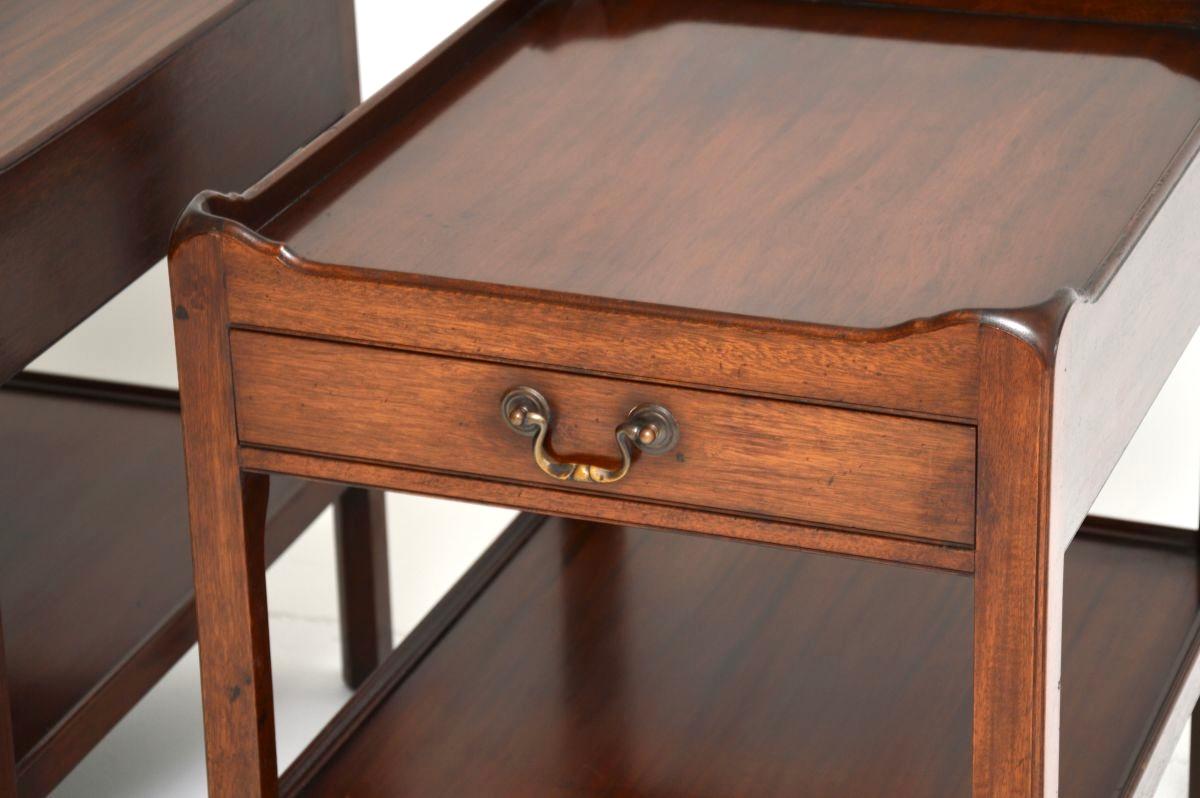 Pair of Antique Georgian Style Side Tables For Sale 5