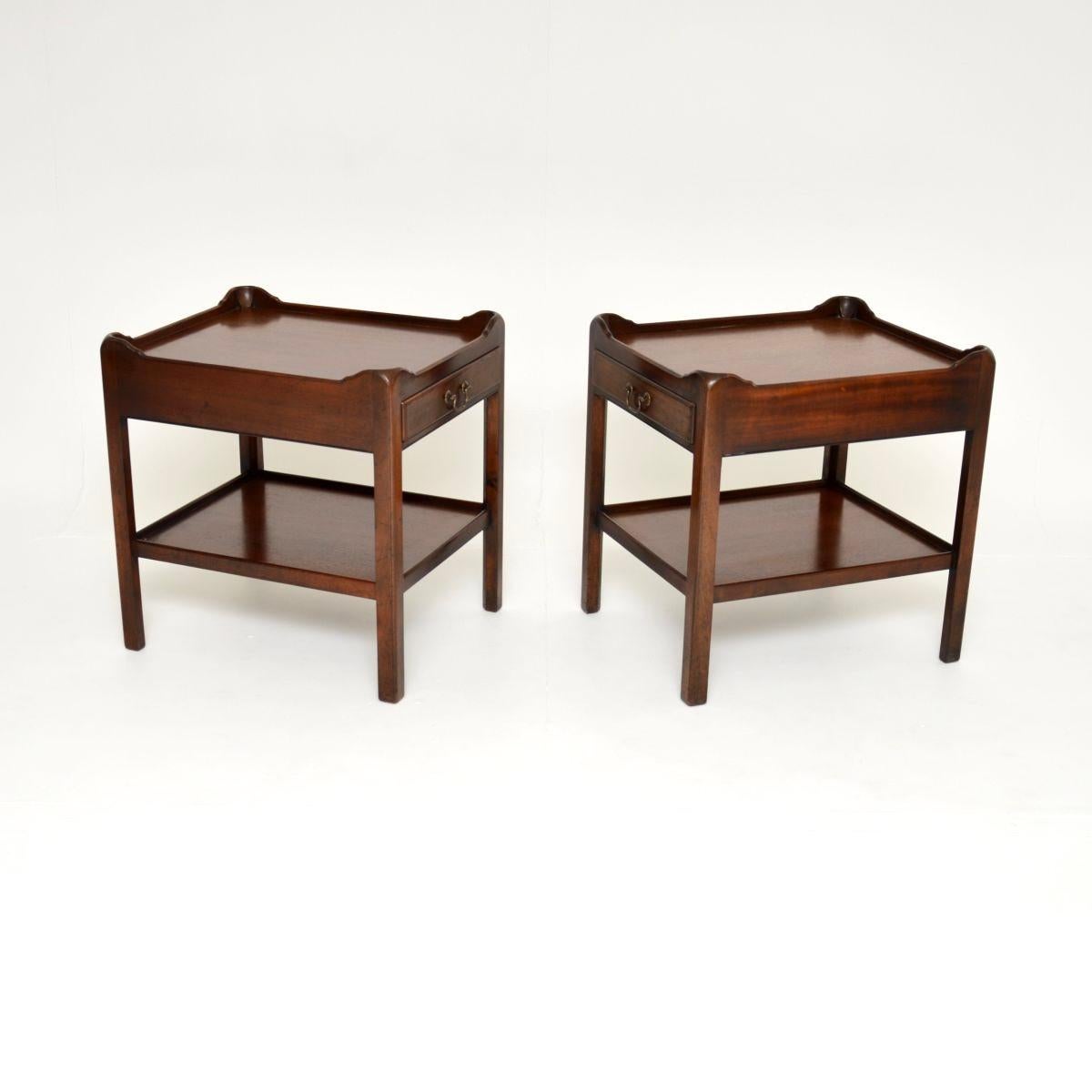 British Pair of Antique Georgian Style Side Tables For Sale
