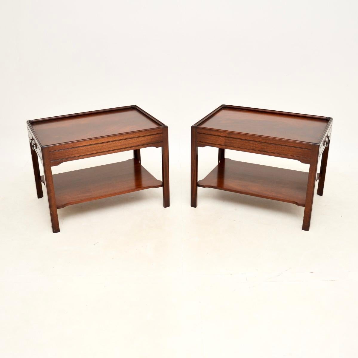 Pair of Antique Georgian Style Side Tables In Good Condition In London, GB