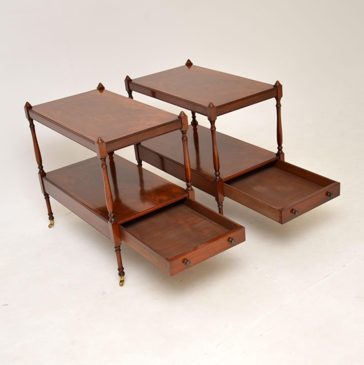 Pair of Antique Style Side Tables at 1stDibs
