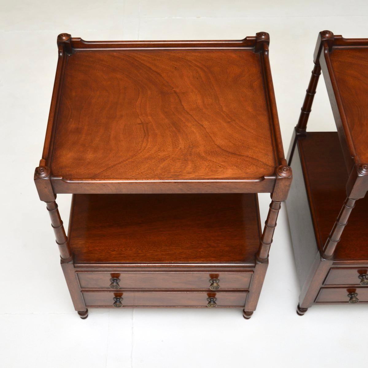 Pair of Antique Georgian Style Side Tables 1