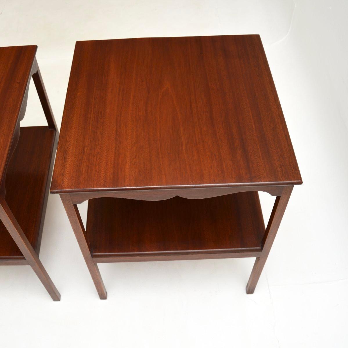Pair of Antique Georgian Style Side Tables 1