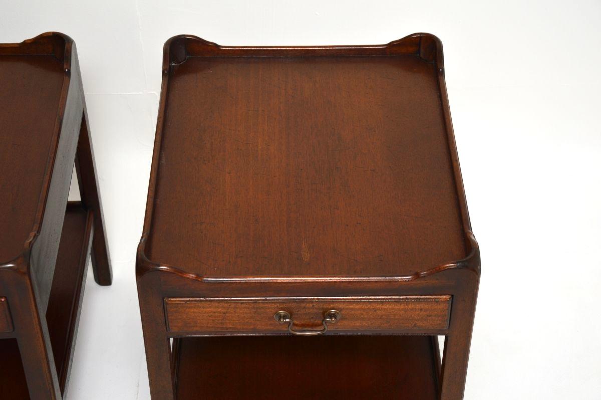 Pair of Antique Georgian Style Side Tables For Sale 1