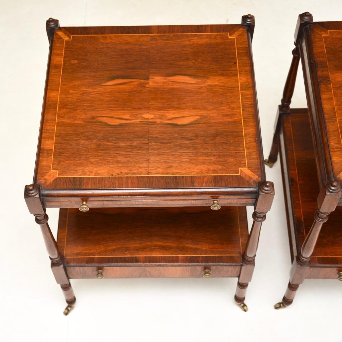 Pair of Antique Georgian Style Side Tables 2