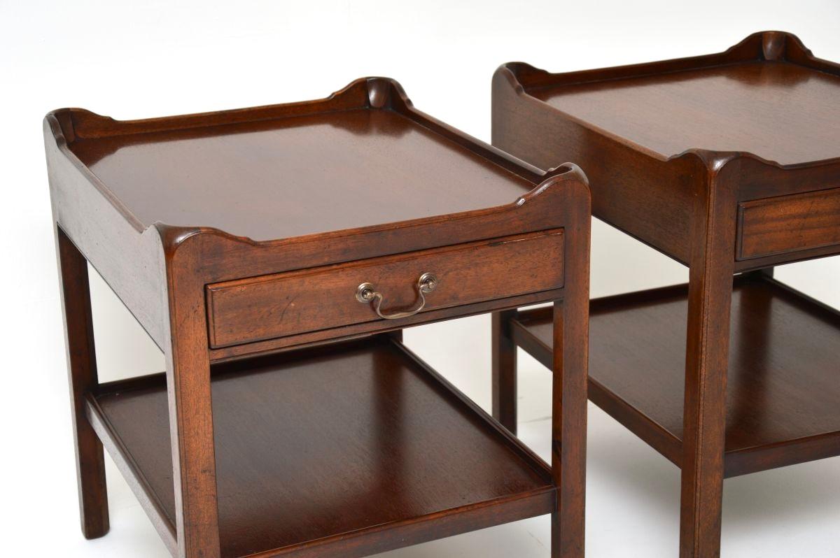 Pair of Antique Georgian Style Side Tables For Sale 2