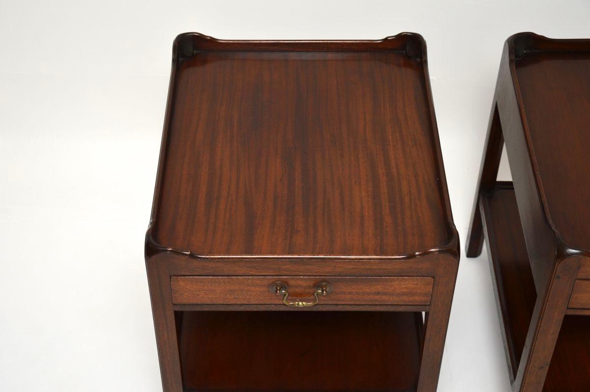 Pair of Antique Georgian Style Side Tables For Sale 2