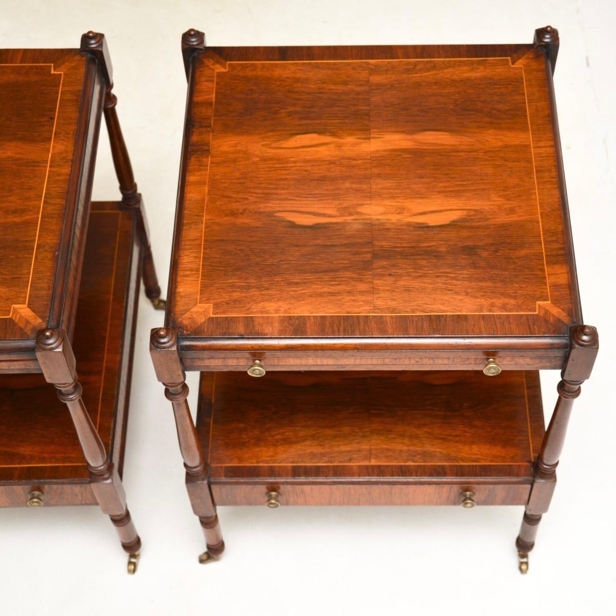Pair of Antique Georgian Style Side Tables 3