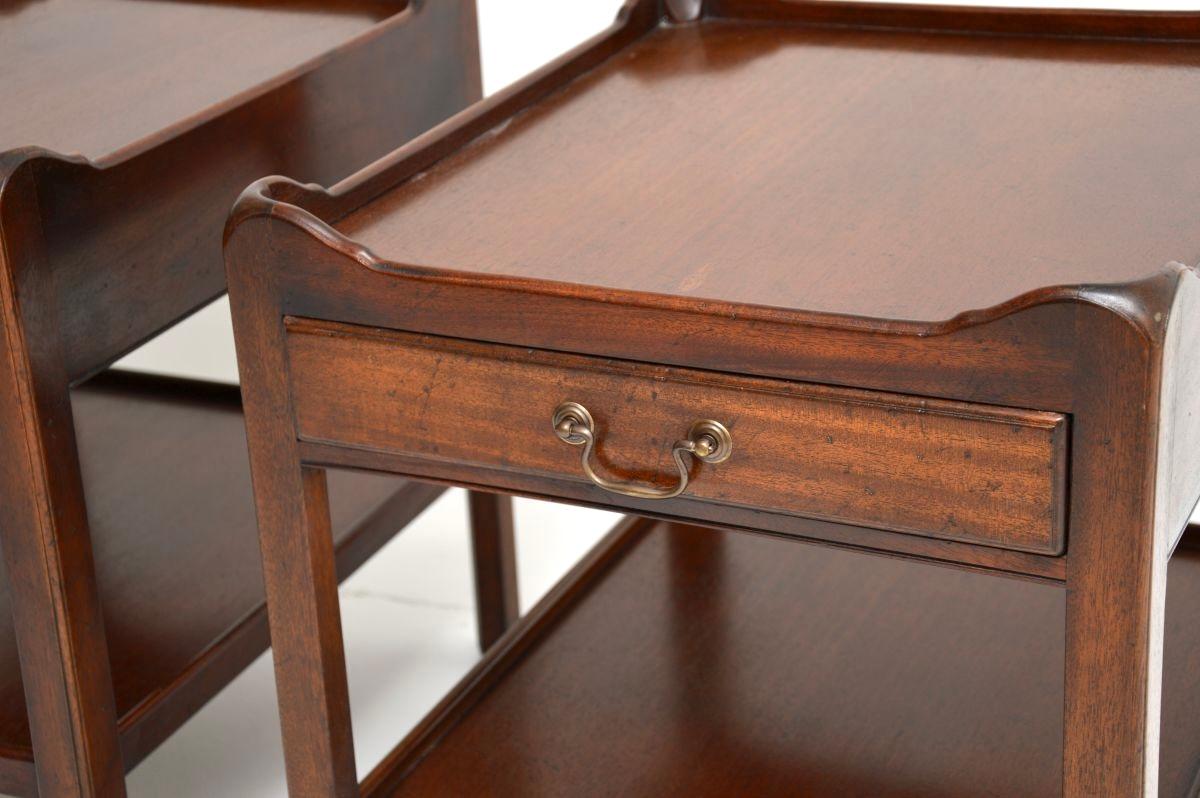 Pair of Antique Georgian Style Side Tables For Sale 3