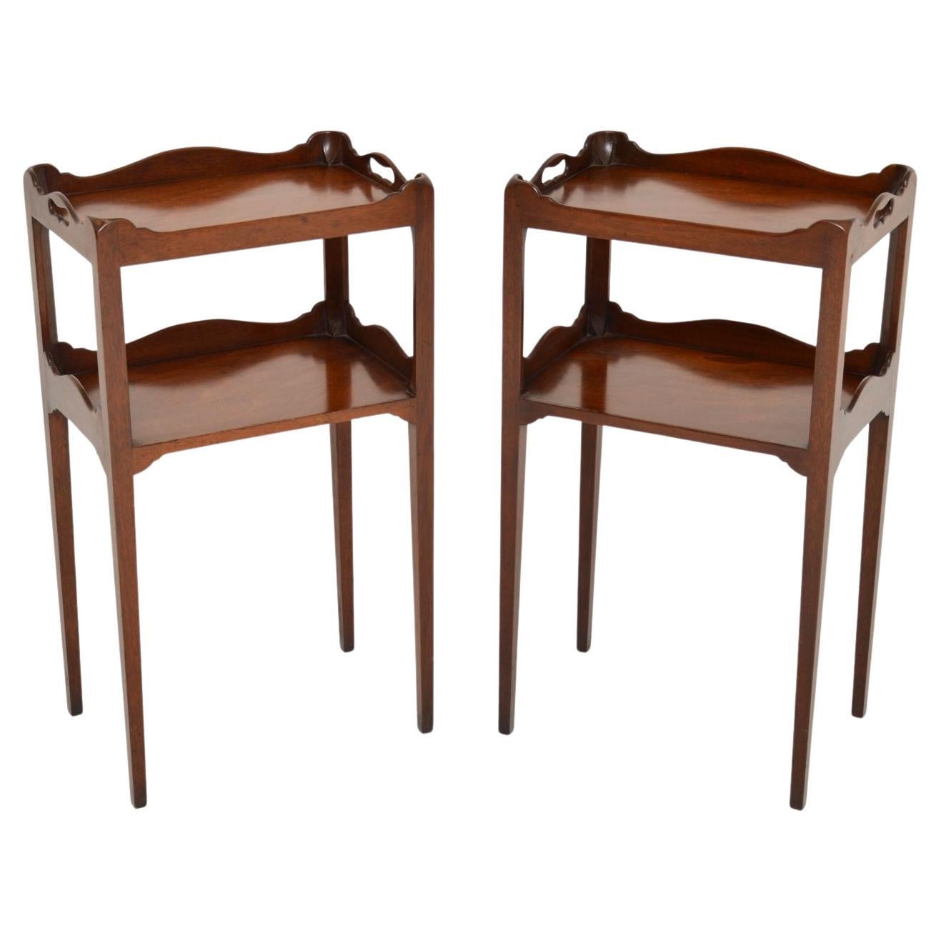Pair of Antique Side Tables at 1stDibs