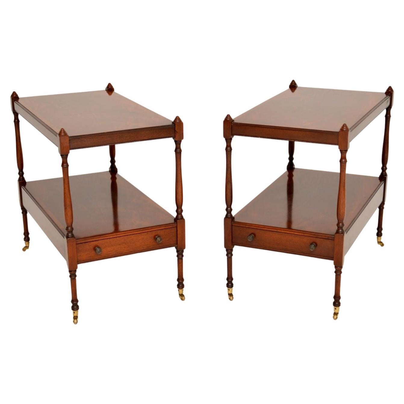 Pair of Antique Style Side Tables at 1stDibs